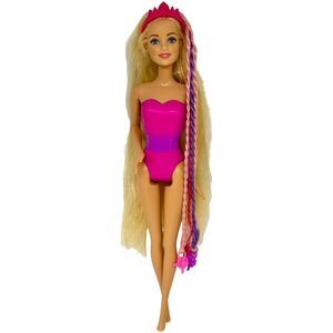 2015 Barbie Endless Hair Kingdom Snap 'n Style Princess #DKB62 Barbie Doll Blond